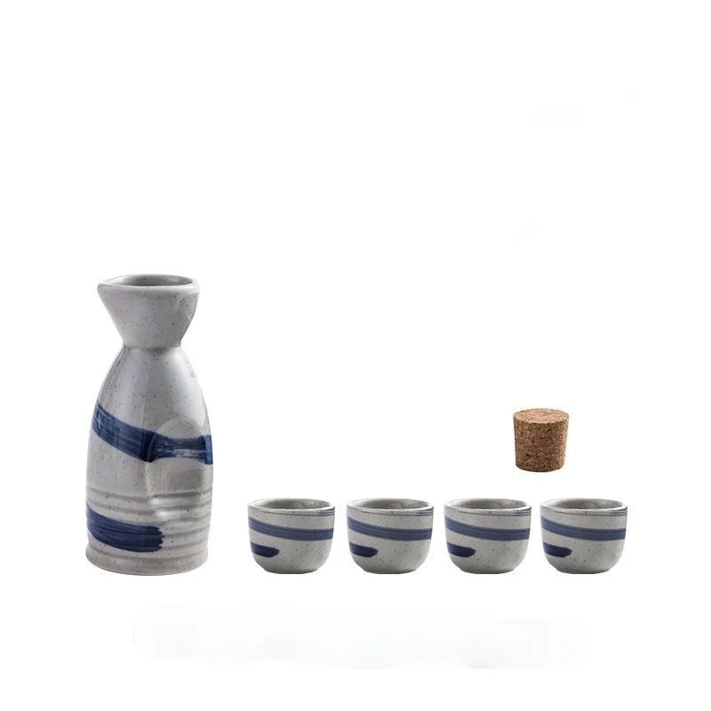 DecorBites™ Ceramic Wine Sake Set with Heater and Dispenser