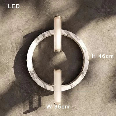 DecorBites™ Green Black Marble Wall Lamp for Home and Cafe Decoration