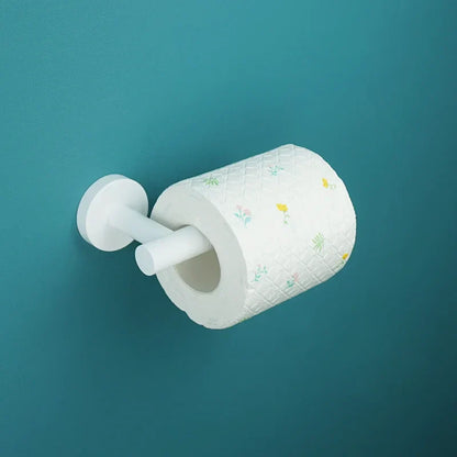 DecorBites™ Bathroom Accessory Set: Towel Rack, Toilet Brush, Paper Holder, Toothbrush Holder, Soap Tray