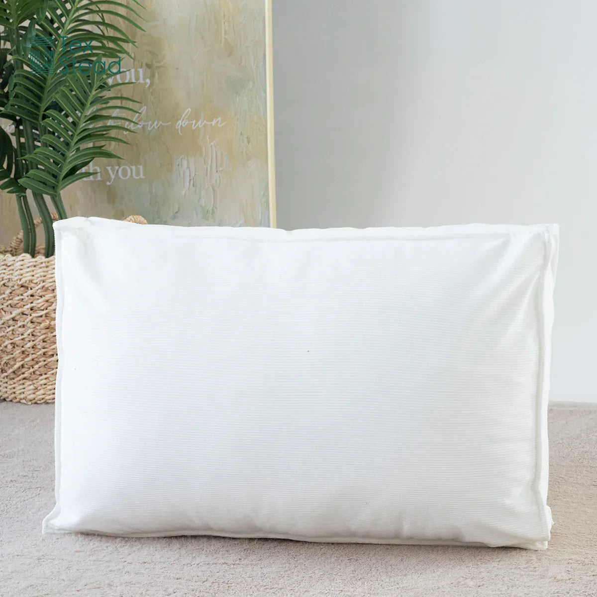 Decobites Reading Bed Rest Pillow: Large Bolster Cushion for Daybed, Headboard, Backrest