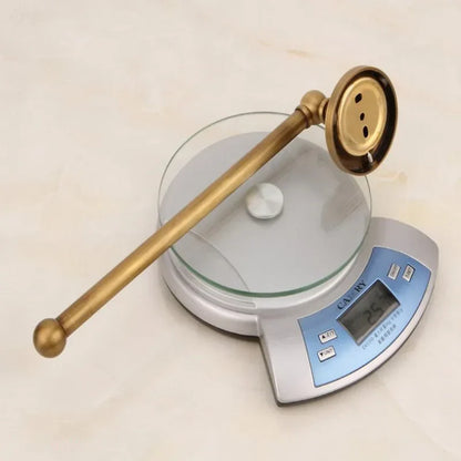 DecorBites™ Brass Wall-Mounted Round Towel Ring: Solid Antique Brass Bathroom Towel Holder