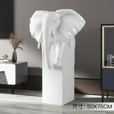 DecorBites™ Elephant Ornaments: Light Luxury Living Room Decor for Home & Office
