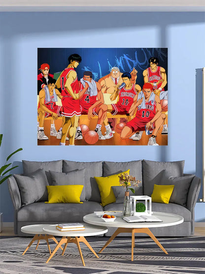 Decobites Slam Dunk Anime Tapestry Wall Hanging for Boho Room Decor