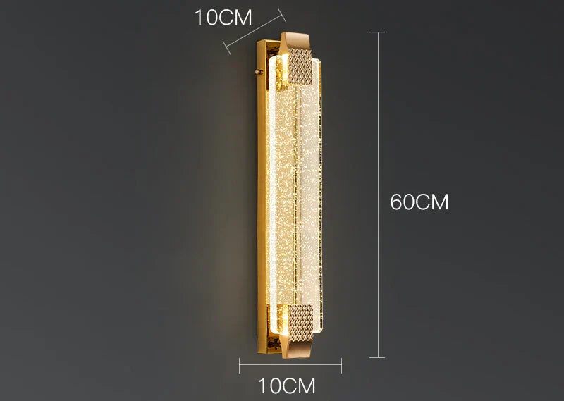 DecorBites™ Crystal Wall Lamp - Luxury Living Room Decor, Bedroom & Aisle Lighting