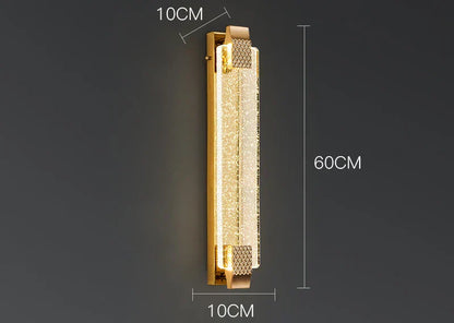 DecorBites™ Crystal Wall Lamp Luxury Bedroom Bedside Living Room Decorative Light
