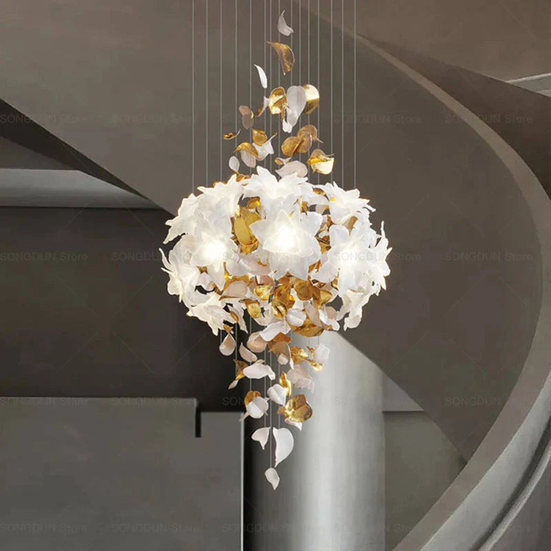 DecorBites™ Elegant Villa Chandelier for High School Living Room and Restaurant