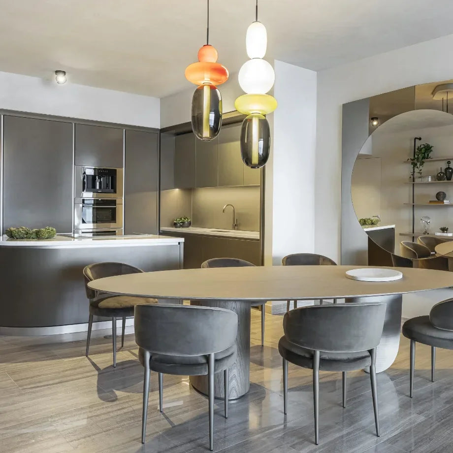 DecorBites™ Candy Glass Ceiling Hanging Chandelier for Loft Living Room