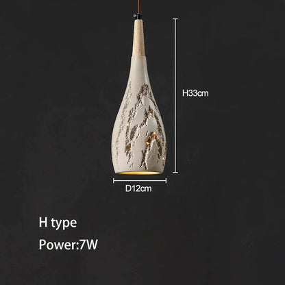 DecorBites™ Concrete Ceiling Hanging Pendant Chandelier for Bedroom, Restaurant, and Bar