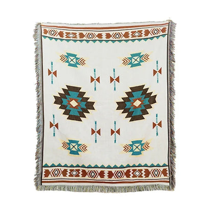 DecorBites™ Bohemian Classic Design Thread Blanket and Throw