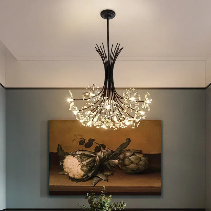 DecorBites™ Dandelion Chandelier: Modern Home Decor Living Room Light Fixture