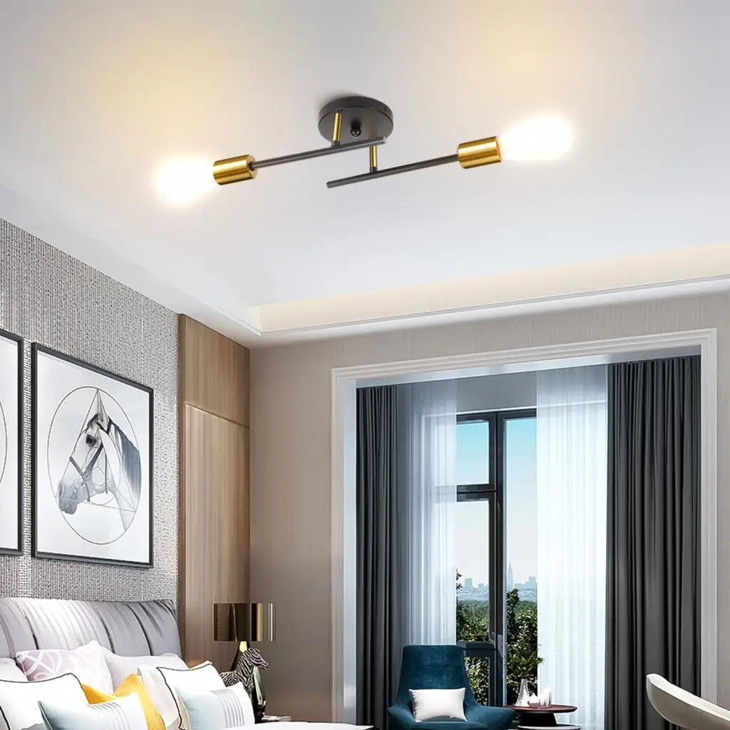 Black Industrial Wall Sconce Style B Design