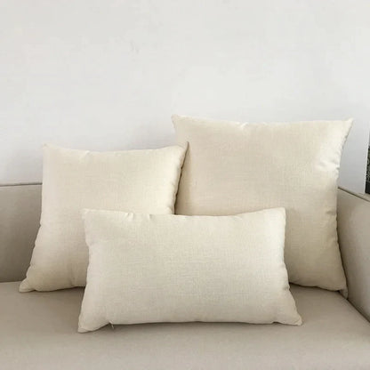 Funda para Cojín de Sofá Marfil™ Decorbites 30x50cm 40x40cm 45x45cm 50x50cm 60x60cm Color Sólido
