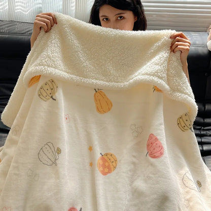 Manta de forro polar DecorBites™ | Chal multiusos para oficina y hogar | Manta suave y cálida