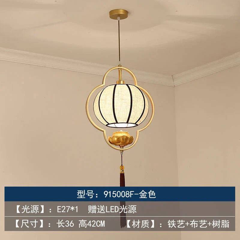 DecorBites™ Chinoiserie Retro Chandelier: Study Bedroom Dining Room Industrial Lighting