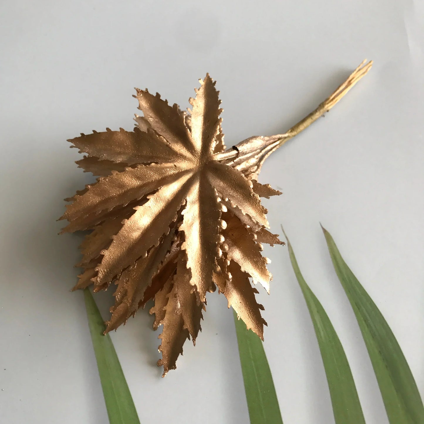 DecorBites™ Gold Hybrid Flower Cherry Stamen Berries Bundle for DIY Decor