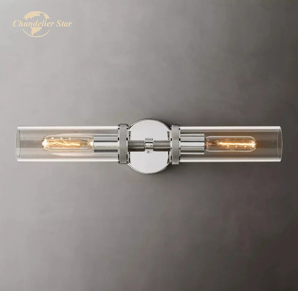 DecorBites™ Knurled Linear Glass Sconce LED Wall Lamp for Modern Lighting Décor