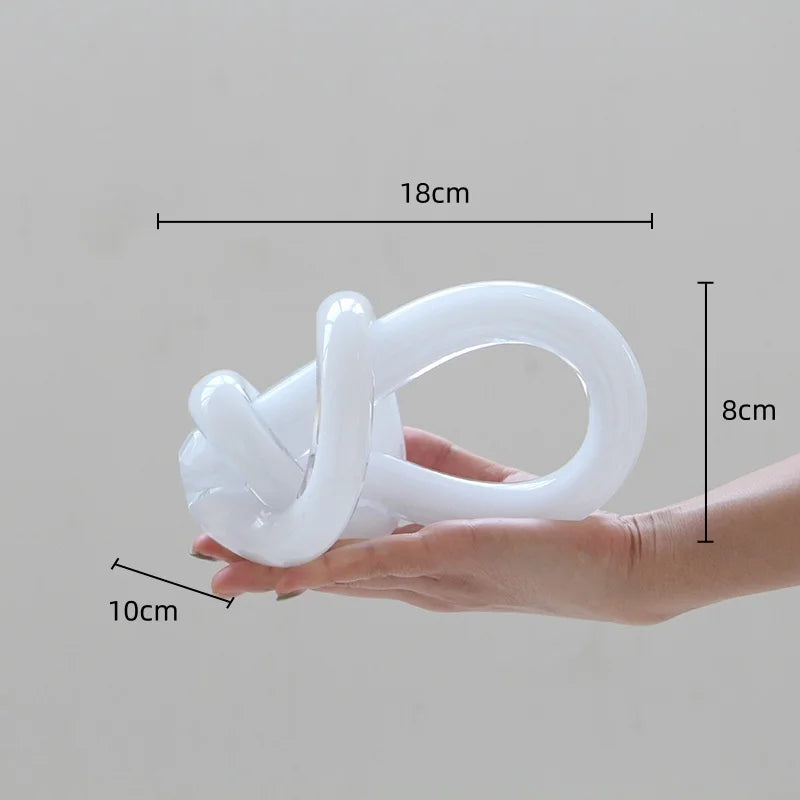 ديكورات منزلية من ديكوربايتس™ بعقدة خيط زجاجية هندسية