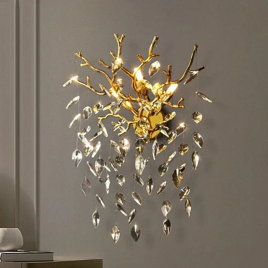 DecorBites™ Crystal Wall Lamp: High-End Nano Technology Luxury LED Lighting for Home Décor