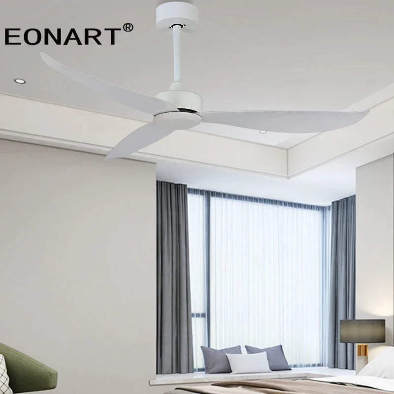 DecorBites™ 52" Plastic Blade Ceiling Fan with Remote Control for Bedroom