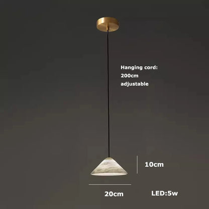 ديكوربايتس™ مصابيح LED بتصميم معلق من المرمر لغرفة المعيشة