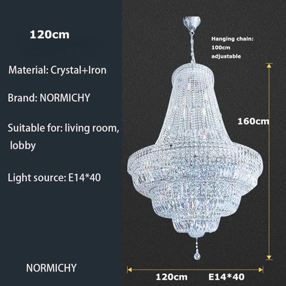 DecorBites™ Gold/Chrome K9 Crystal Chandelier for Elegant Home Décor