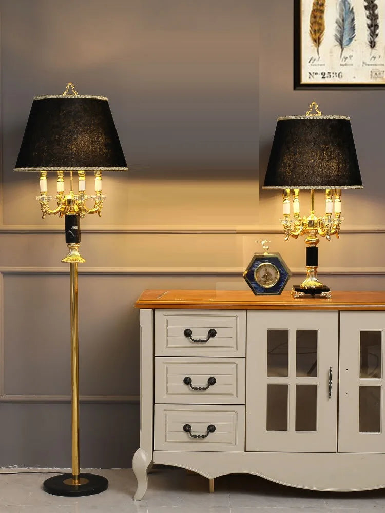 DecorBites™ Crystal Black Table Lamp - Modern Luxury Bedroom Decor