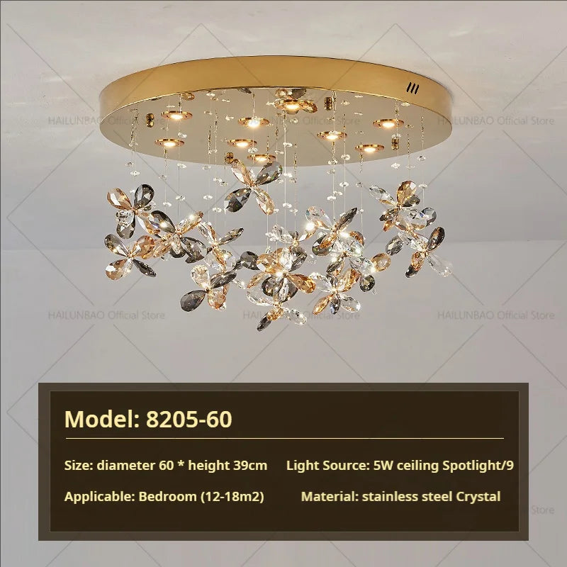 DecorBites™ Crystal Chandelier 2024 | Postmodern Luxury Dining Room Bedroom Kitchen Island Light