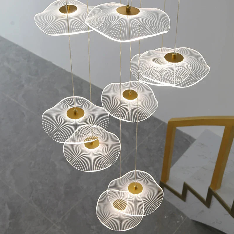 DecorBites™ Lotus Leaf Nordic Chandelier for Elegant Home Decor