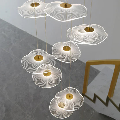 DecorBites™ Lotus Leaf Nordic Chandelier for Elegant Home Decor