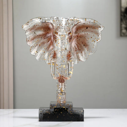 DecorBites™ Crystal Elephant Sculpture Home Decor Ornament