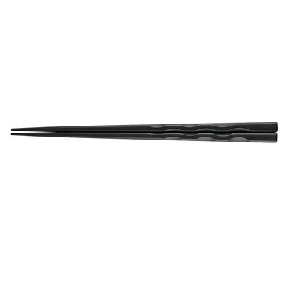 DecorBites™ Japanese Style Black Alloy Chopsticks - 10 Pairs | Anti-Slip, Moisture-Proof, High Temperature Tableware