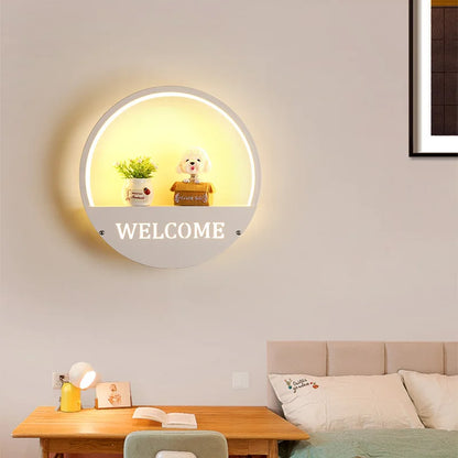 DecorBites™ LED Round Wall Lamp for Children Room, Nordic Modern Indoor Lighting