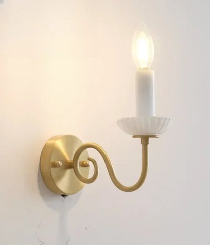 Lámpara de araña LED blanca crema DecorBites™, lámpara colgante retro de cobre para decoración del hogar