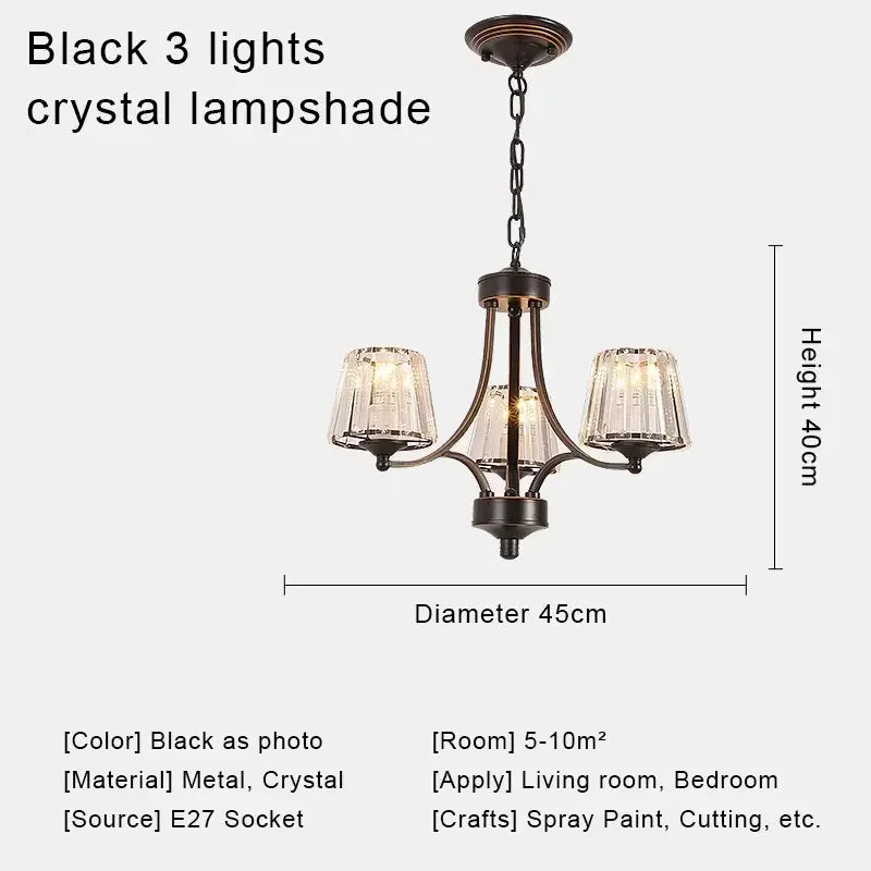 Lámparas de techo tipo araña de cristal DecorBites™ para espacios de vida modernos