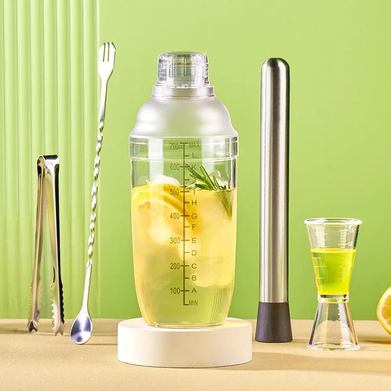 DecorBites™ Cocktail Shaker: Bartender's Beverage Mixer for Champagne & Cocktails