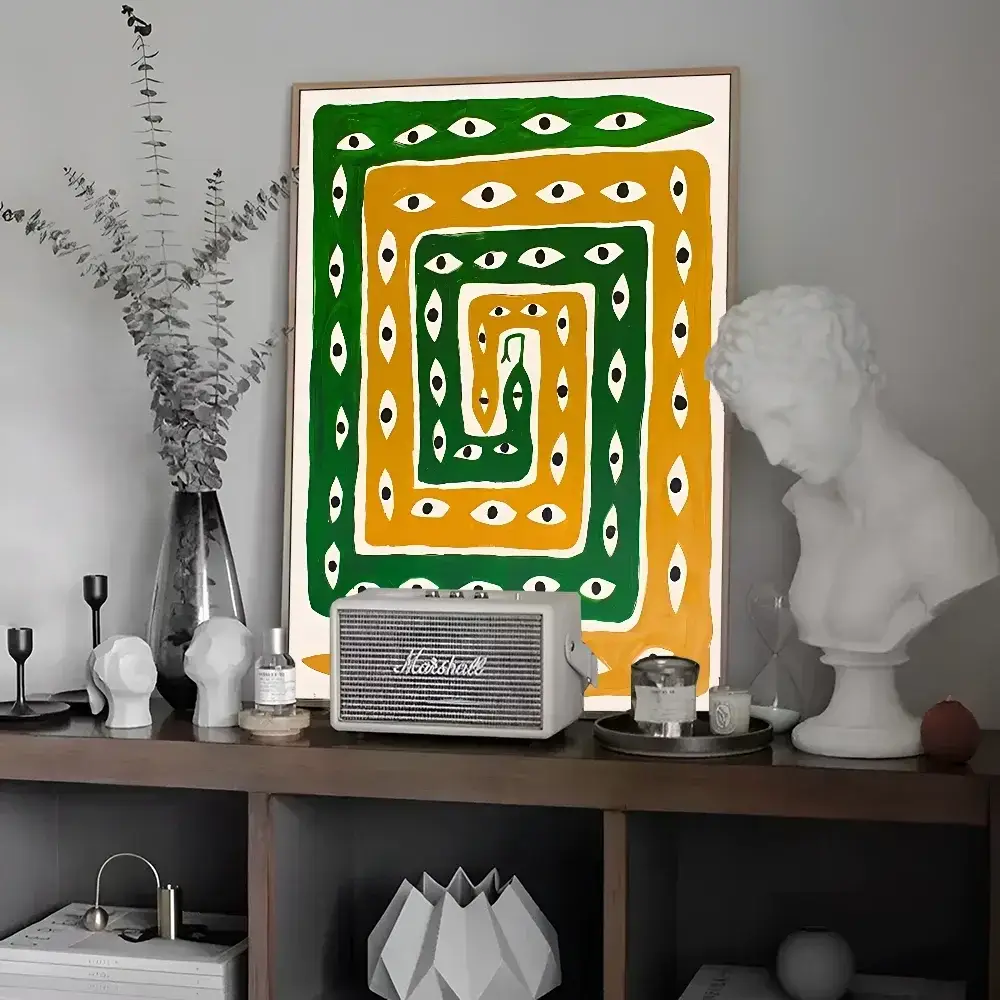 Decorbites™ Buntes Tiger- und Leoparden-Vintage-Poster-Wandkunst