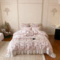 Decobites Floral Lace Princess Wedding Bedding Set in Egyptian Cotton