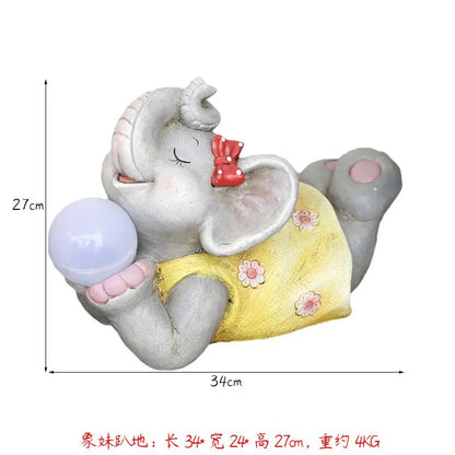 DecorBites™ Elephant Garden Decoration | Creative Animal Flower Pots for Kindergarten and Outdoor Decor