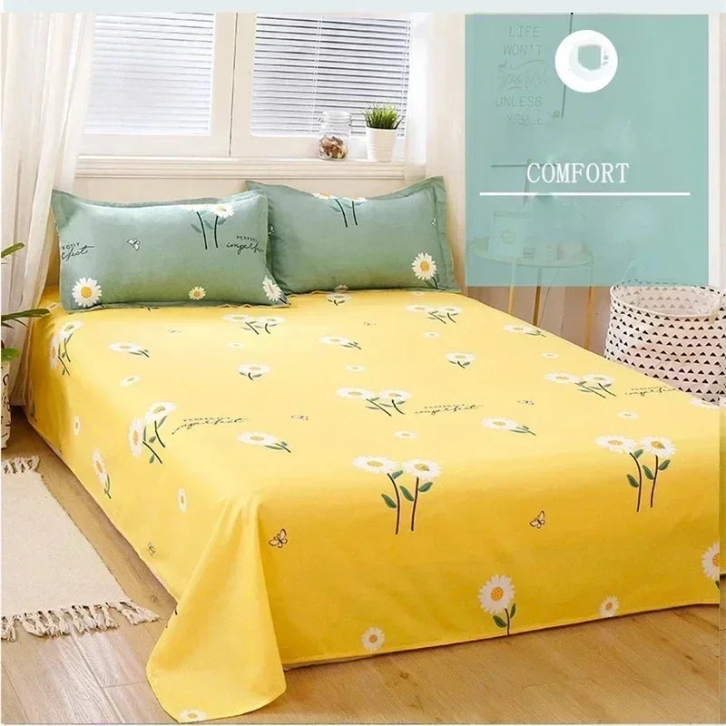 Daisy Print Bedding Set King/Queen Size by Decobites - Cozy & Durable