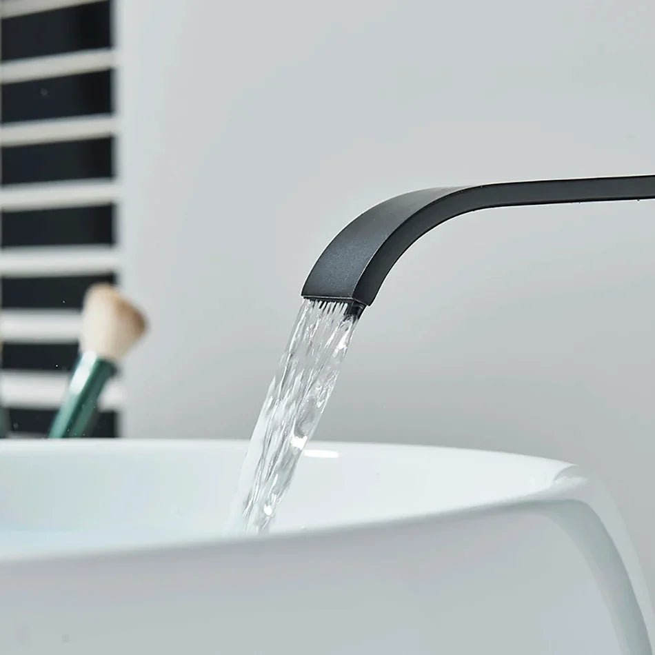 DecorBites™ Basin Faucet Mixer for Bathroom Vessel Washbasin Hot Cold Water Deck Mounted