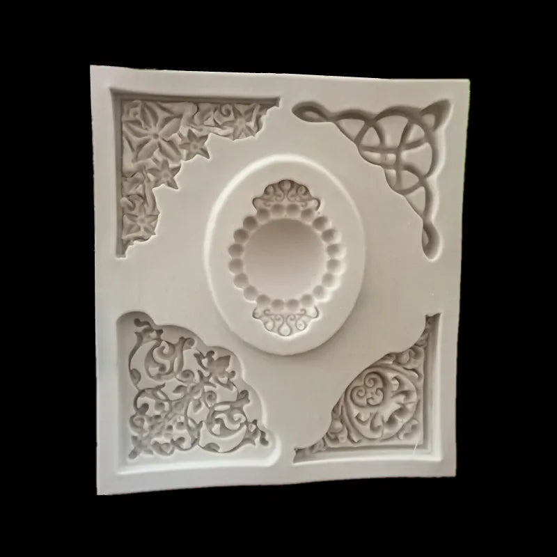 Decorbites™ Spitzenprägungsmatrix für Fondant, Schokolade und UV-Harz-Bastelarbeiten