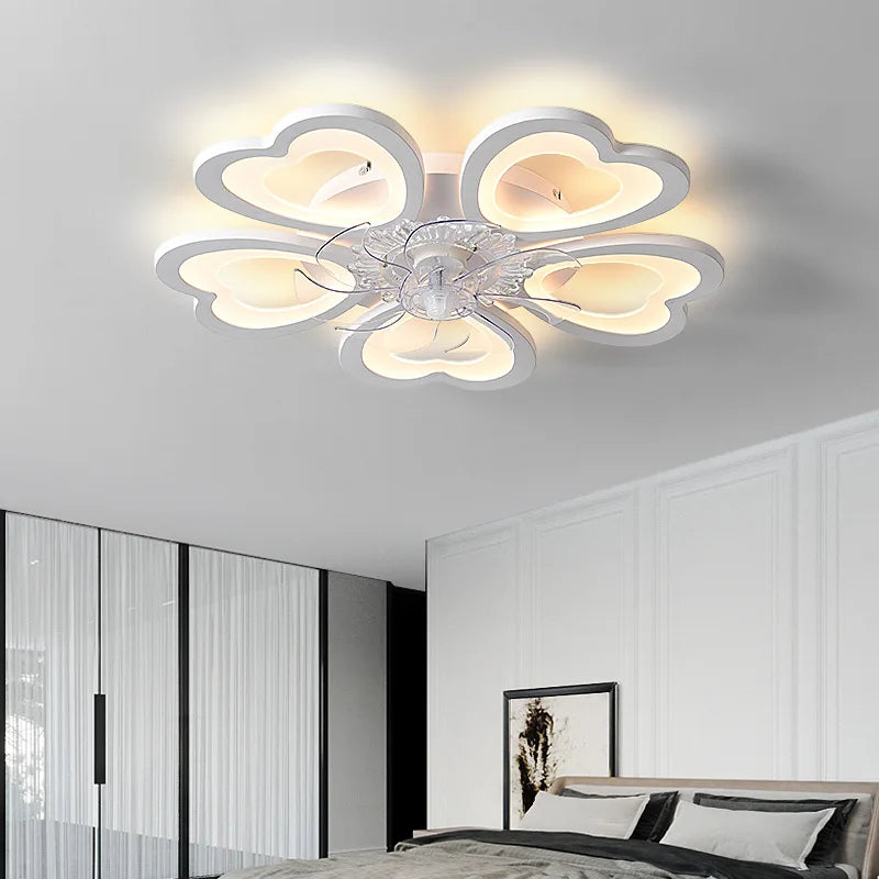 DecorBites™ Dimmable Ceiling Fan Lights with Remote Control for Living Children's Bedroom Dining Room