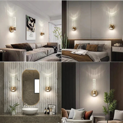 DecorBites™ Bubble Crystal LED Wall Sconces for Home Indoor Decor