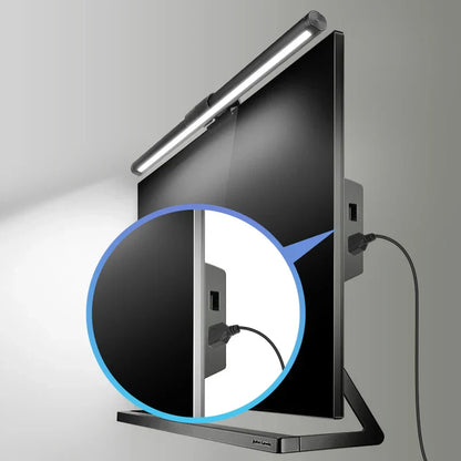 DecorBites™ LED Monitor Bar Light for Dimming PC Screen, Stepless RGB Desk Lamp