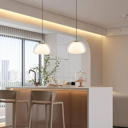 Lámpara colgante DecorBites™ Glass Jelly: Diseño minimalista de lujo para el hogar, sala de estar o dormitorio.