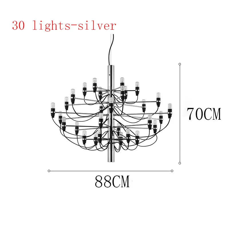 Lámpara de araña LED DecorBites™: Elegante lámpara colgante de diseño italiano para la decoración del hogar.