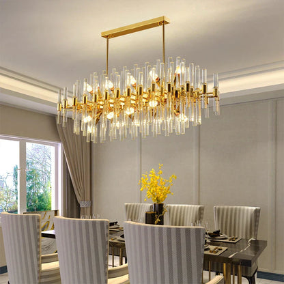 DecorBites™ Crystal Chandelier: Elegant Luxury Pendant Lighting for Home, Restaurant & Hotel