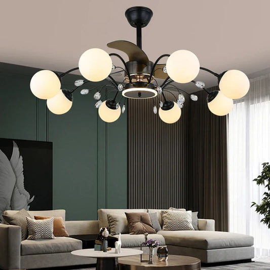 DecorBites™ Branch LED Ceiling Fan Lights with Remote Control for Home, Bedroom, Dining Room