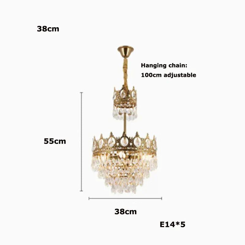 Lámpara colgante LED de cristal DecorBites™ para sala de estar