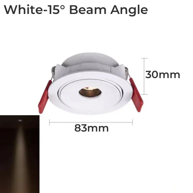 DecorBites™ LED Mini Ceiling Downlights: Anti-Glare Spot Lighting Fixture for Cabinets, Showcases, and more